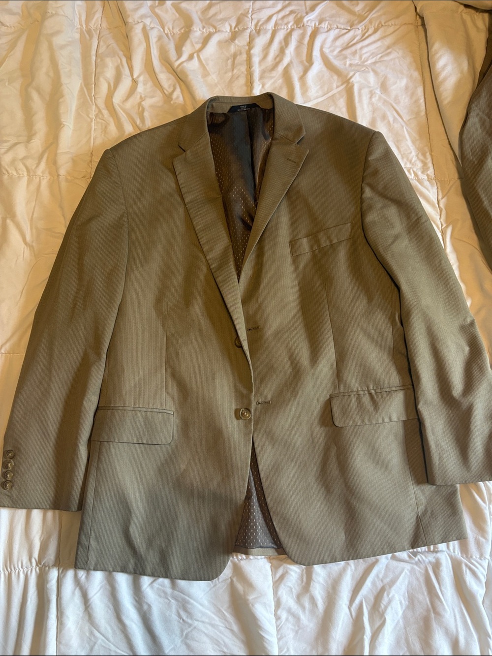 Haggar Olive Green Two-Button Sport Coat